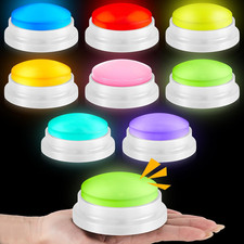 8 Pieces Recordable Answer Buzzers Button Game Show Buzzers Voice Recording Butt