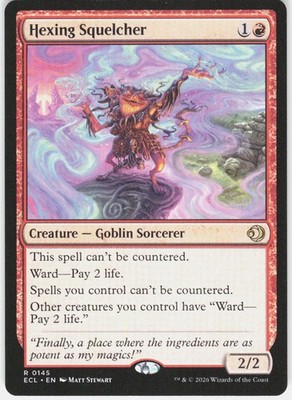 Hexing Squelcher 145 Rare Lorwyn Eclipsed Magic: The Gathering Near Mint