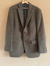 Harris Tweed Sakko Blazer Gr. 44 Reg XL braun Country Check Hacking klassisch