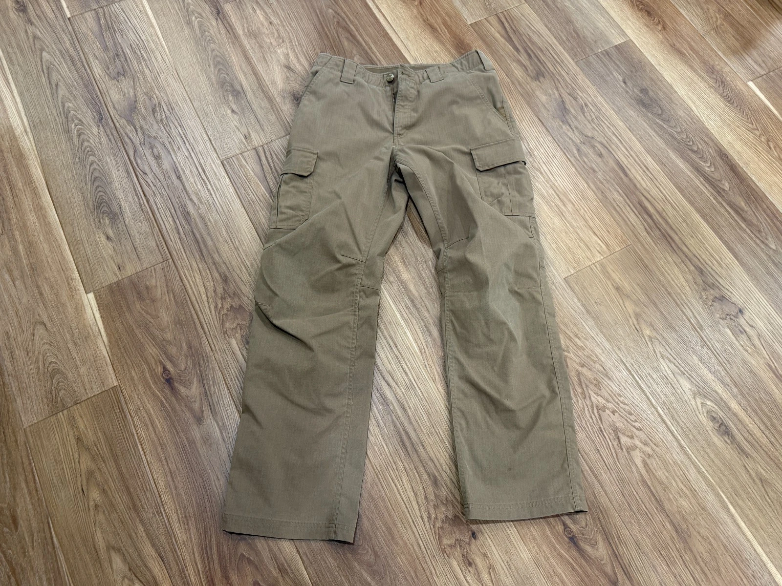 Under Armour Pants Men 34x32 Coyote Brown Storm Tactical Patrol Ripstop Cargo #2