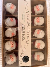 Set Of Two 10 Count Jingles And Joy Christmas Santa Head Lights 