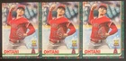 2019 Topps Holiday Baseball - #HW33 Shohei Ohtani - Lot of 3 Cards - nrmt/mint