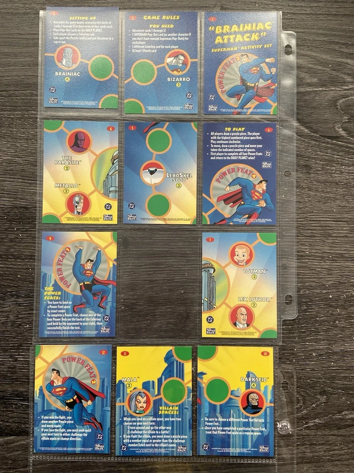 Superman: Action Packs Trading Cards, SkyBox 1996 (#1-12)  -1 Card - Image 2 of 2