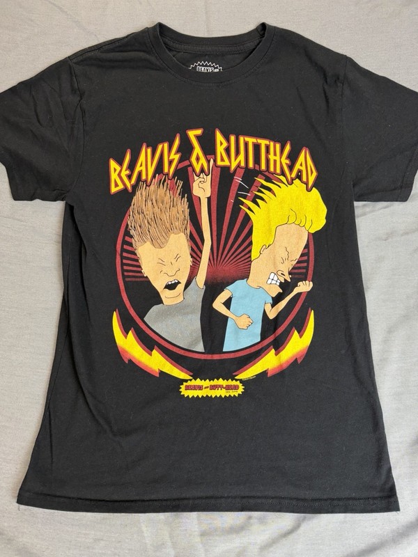 New Bevis And Butthead T Shirt Size M Med Black. Excellent Condition, Mike Judge