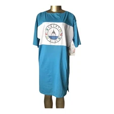 GITANO NITES Womens One Size Vintage Short Sleeve Sleep Shirt Gown New NWT