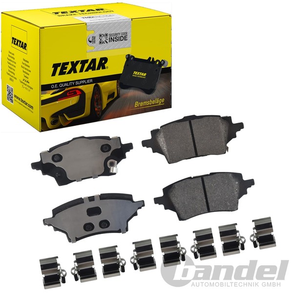 Textar BremsbelÄGe Satz Hinten Passend FüR Mazda 2 Toyota C-HR Corolla Yaris | 2-image
