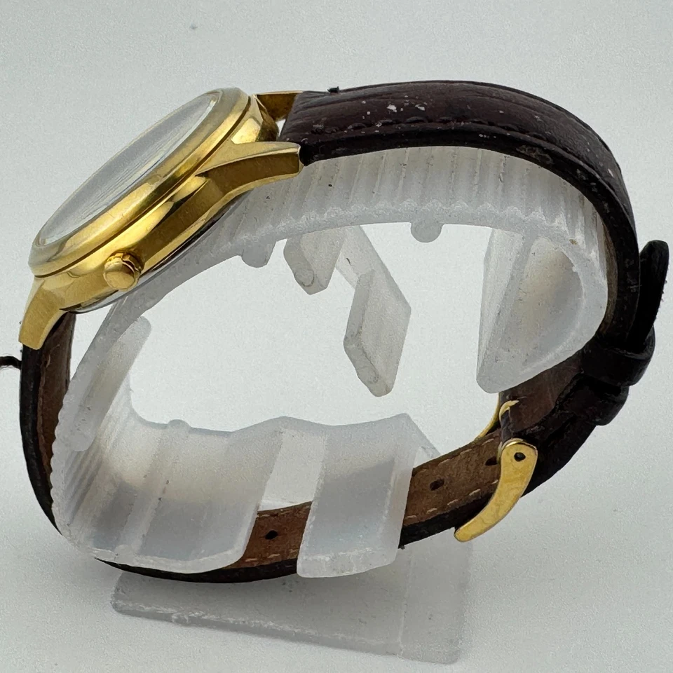 Reloj de cuarzo solar Citizen Eco-Drive J710-5095697 para mujer tono dorado acero cuero Foto 4 de 4