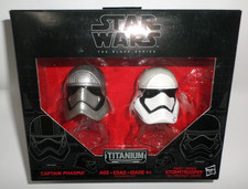 Star Wars Black Series Titanium Helmets  2 Phasma & First Order Stormtrooper