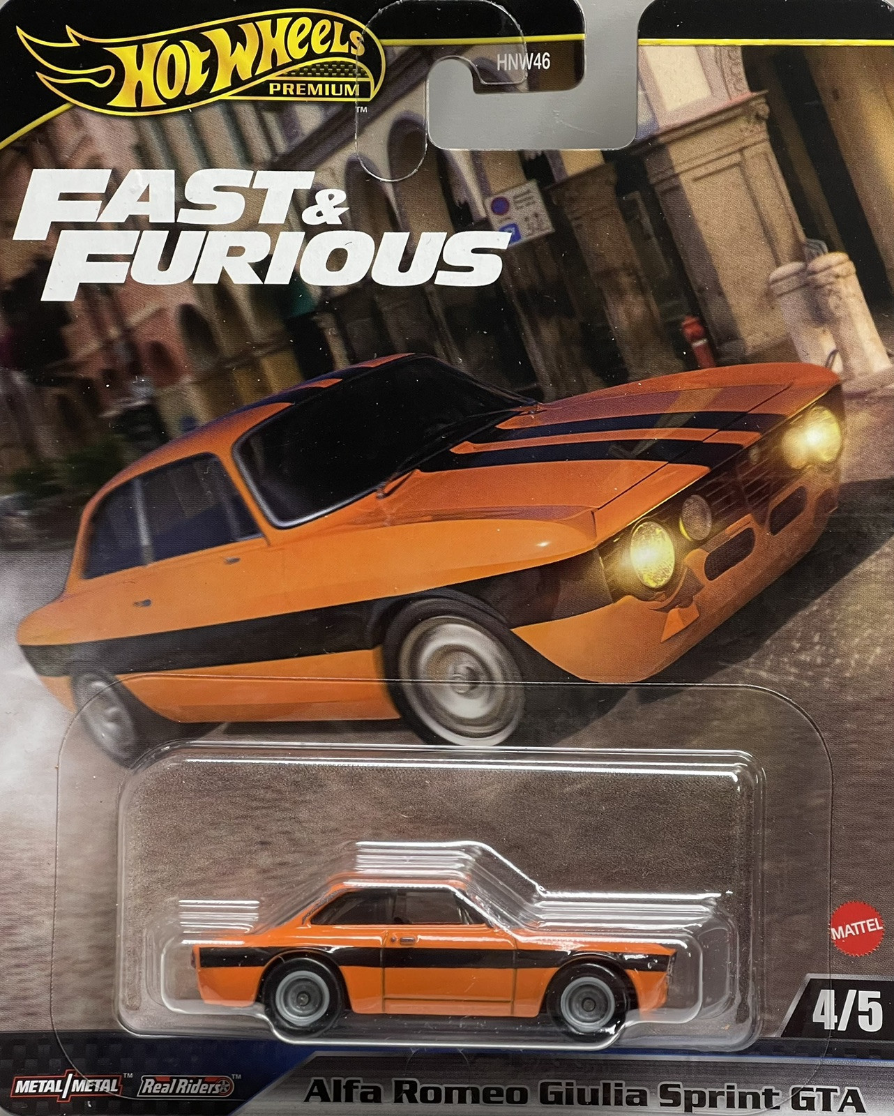 NEW Hot Wheels Premium Fast & Furious ALFA ROMEO GIULIA SPRINT GTA