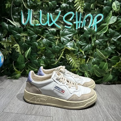 AUTRY Women s  Medalist  Low Leather & Suede Sneakers White Powder 38 / 8 $260+
