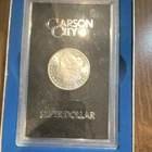 Morgan Silver Dollar 1881 Carson City Uncirculated GSA Holder Original Box