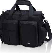 Lunch Box For Men Heavy Duty 20 Cans Large Insulated Lunch Bag Leakproof Black