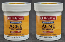 2 X De La Cruz 10 Sulfur Ointment Acne Medication, Maximum Strength 2.6oz
