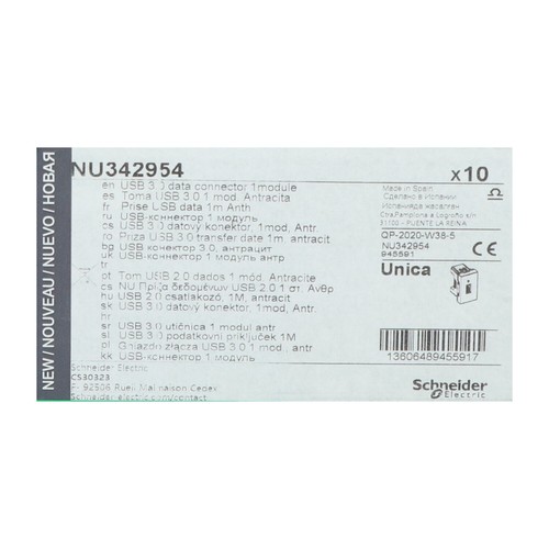 Conector de datos Schneider Electric NU342954 1 módulo nuevo NFP sellado (10 piezas) - Imagen 2 de 10