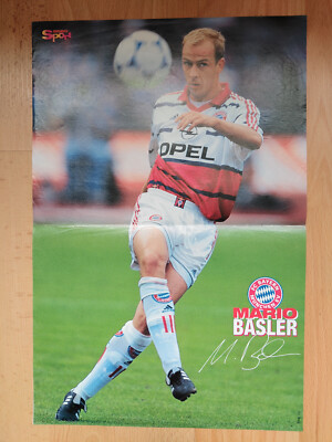 Bravo Sport Poster mit Mario Basler FC Bayern München und Patrick Rafter Tennis