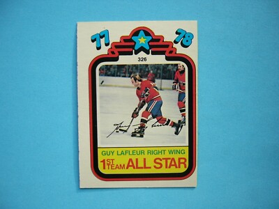 1978/79 O-PEE-CHEE NHL HOCKEY CARD #326 GUY LAFLEUR AS EXNM NM