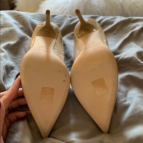 Jimmy Choo Patent Leather Anouk Pumps Nude 38 | eBay