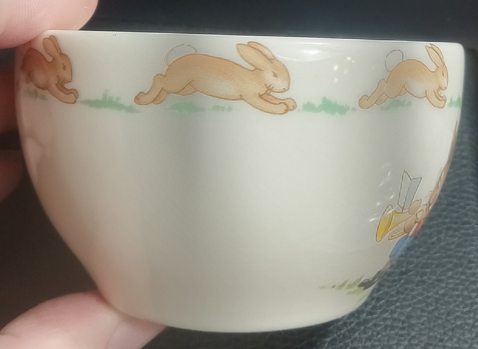 Vintage Bunnykins Royal Doulton Open Sugar Bowl Horse & Drummer Fine