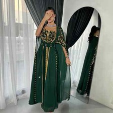 Exquisite A-line Evening Dresses Beading Chiffon Floor Length Prom Dress Custom