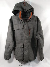 b360 Snowboard Men's hooded Medium Coat -Liner Is Tore(Refer To Pictures)