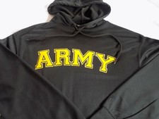US ARMY New Black Hooded Embroidered Sweatshirt Rothco XXL Free Shipping