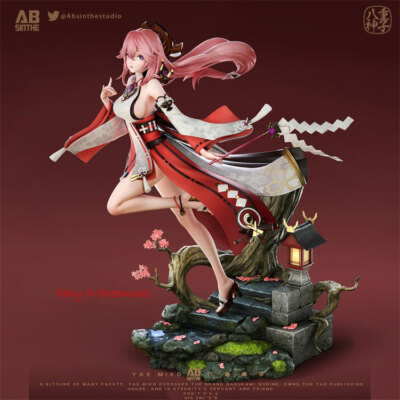 ミススペースA(1/6)スタチュー ABsinthe Studio 1/6 Genshin Impact Yae Miko Painted Statue Model