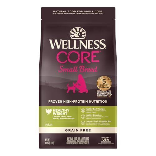 CORE Natural Grain Free Dry Dog Food, Small Breed Healthy Weight, 4-Pound Bag