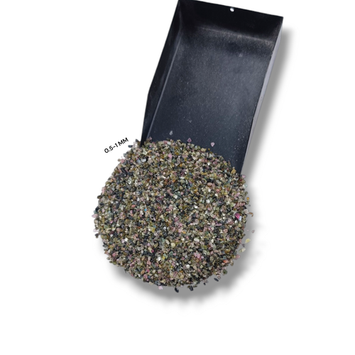 African Tourmaline Crushed Stone Inlay Powder Gemstone Massage Powder Coarse - Picture 40 of 84