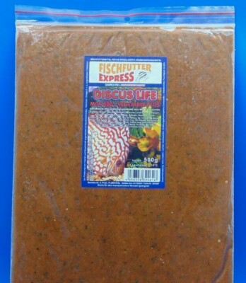8x 500g Tafel Discus Life MGF 500 Vegetable Plus, Frostfutter, Fischfutter
