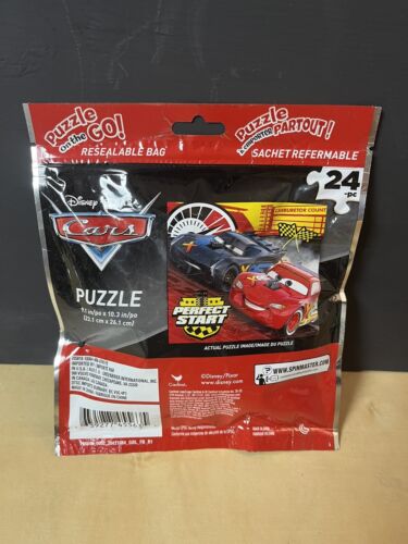 PUZZLE ON THE GO DISNEY PIXAR CARS 24 PIECES 9.1X10.3 - Picture 2 of 2