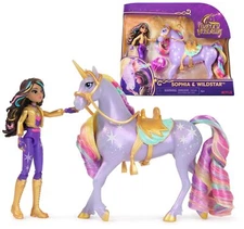 Unicorn Academy Sophia & Wildstar Set with 2 Riding Accessories & Hair Styli