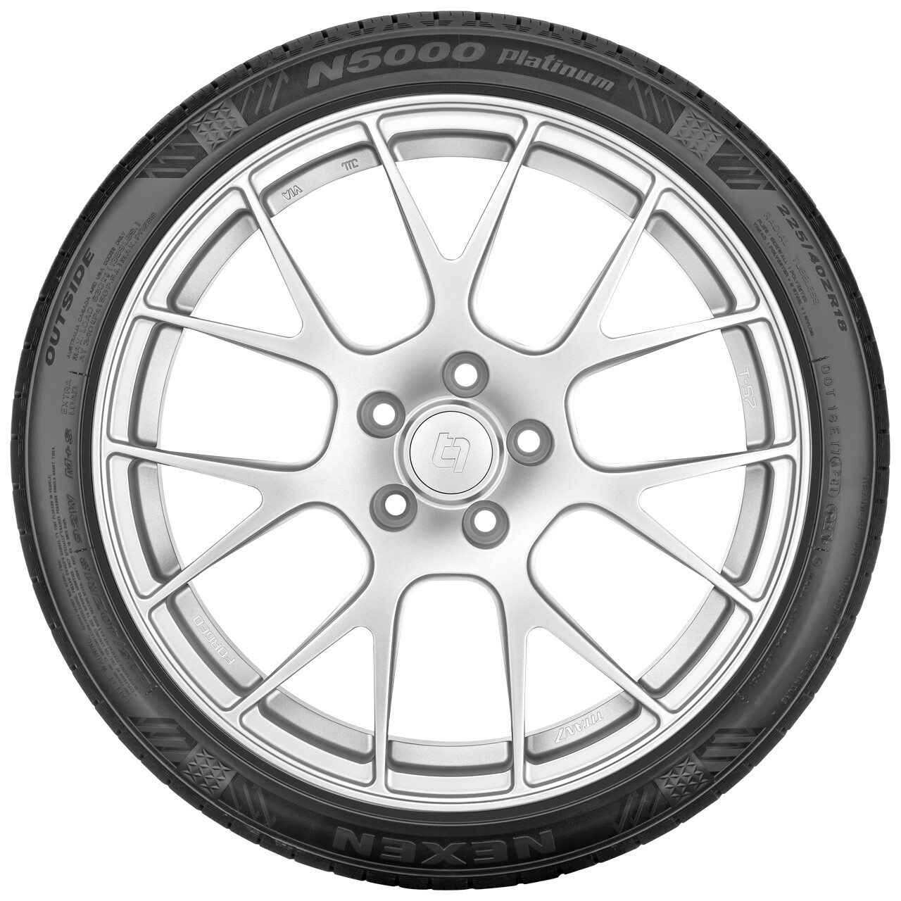 (QTY 2) 245/45R17 Nexen N5000 Platinum 99W XL Black Wall Tires eBay