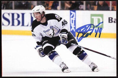 Blair Jones Autographed 4x6 Color Photo Tampa Bay Lightning #49 White B