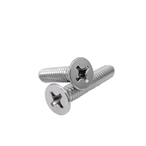 00#-90 0#-80 2#-56 3#-48 UNC 304 A2 Cross drive Philips Flat head Machine screw - Picture 2 of 3