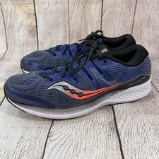 Saucony Mens Ride ISO S20444-3 Blue Running Shoes Sneakers Size 11