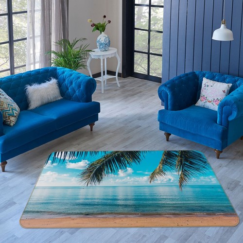 3D Beach Blue Ocean ZHUA2059 Game Non Slip Rug Mat Photo Carpet Amy - Bild 1 von 5
