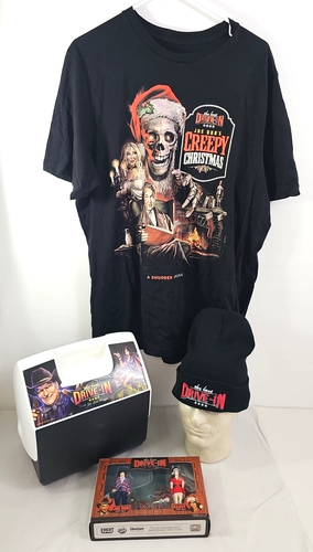 The Last Drive In Lot ~ Action Figures ~ Cooler ~ T Shirt ~ Beanie