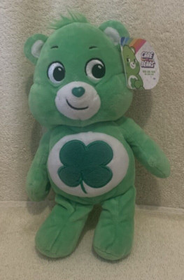 2020 Care Bears Plush GOOD LUCK ST PATRICK'S DAY Stuffed Bear 10x6 - NWT