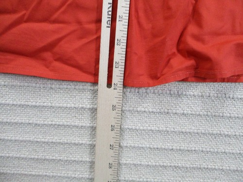 Maeve Anthropologie Womens Shirt Medium Red Boat Neck Long Balloon Sleeve Button - Picture 11 of 12