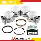 Pistons w/ Rings fit 90-97 Nissan D21 Pickup 2.4L KA24E DOHC 12V