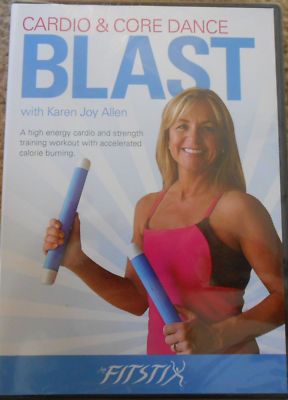The FitStix Cardio & Core Dance Blast Karen Joy Allen New Fitness Exercise DVD