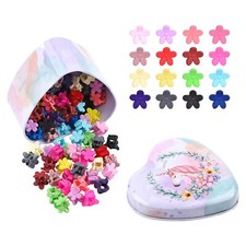 128PCS Baby Girls Mini Hair Claw Clips Flower Hair Hair Accessories Barrattes...