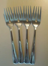 Oneida GALA /I MPULSE Set of 4 Salad Forks 6 1/4" USA Stainless Flatware