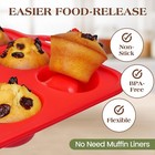 Silicone Muffin Pan for Baking 12 Cup Nonstick Cupcake Pan Small  — photo 3
