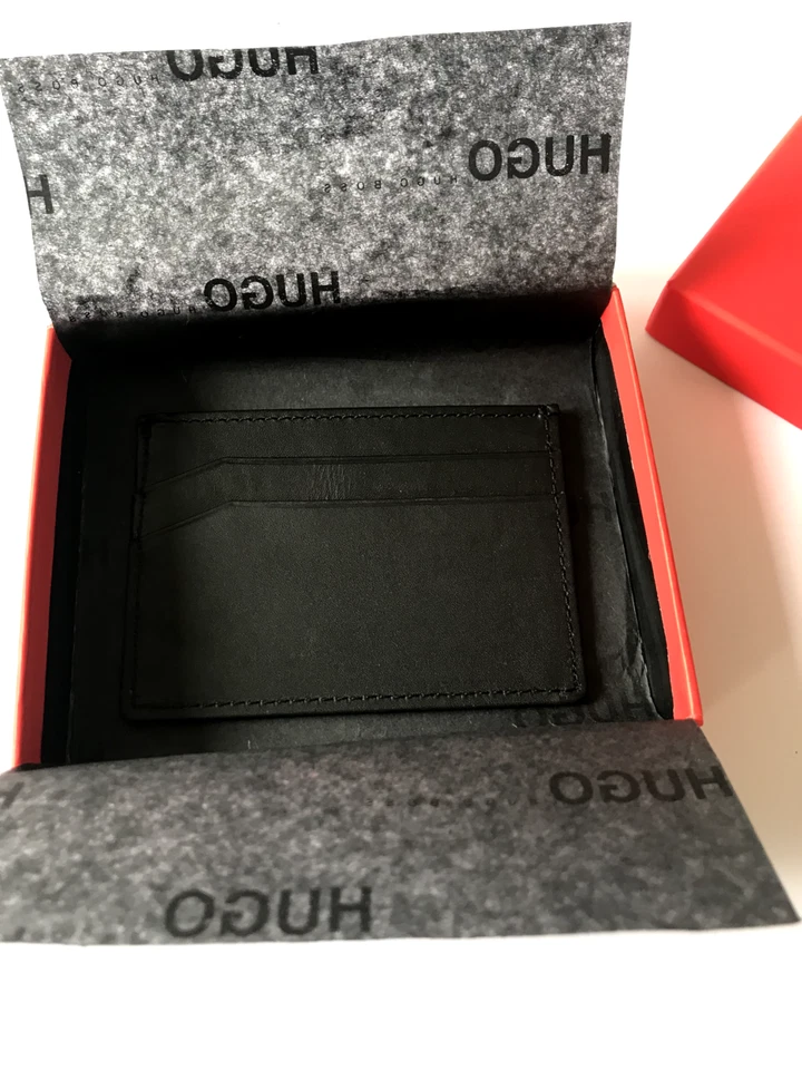 Porte-cartes Noir Homme élégant moderne et pratique Hugo Boss Acron S Card Case - Photo 3/4