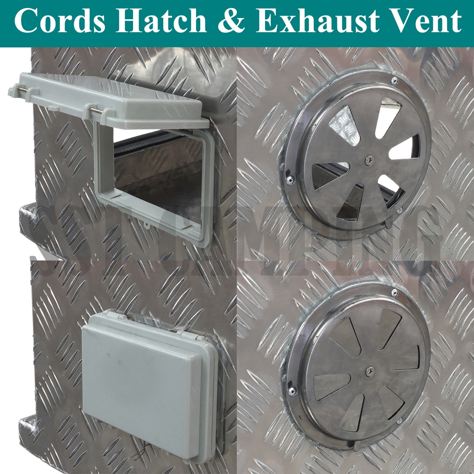 F/P Ventilated Aluminium Generator Tool Box Ute Caravan Vent Toolbox eBay