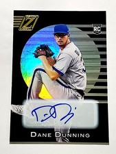 Dane Dunning RC 2021 Panini Chronicles Zenith Auto Card #17 Texas Rangers