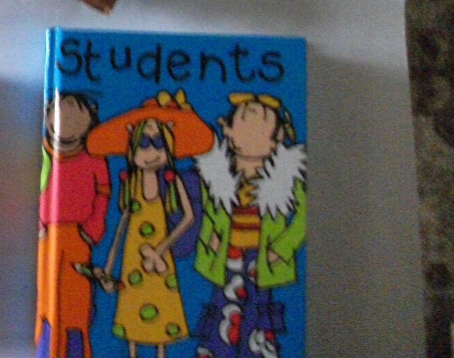 STUDENTS, notebook by Santoro Graphics ltd Hardcover small  4 1/8 x6 1/8x 3/4''