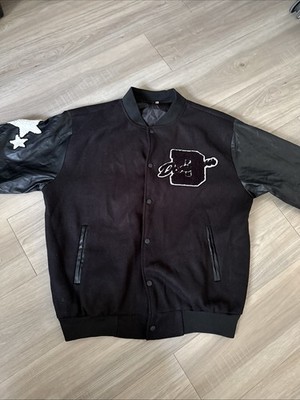 Don't Cower Embroidered Varsity Jacket XL