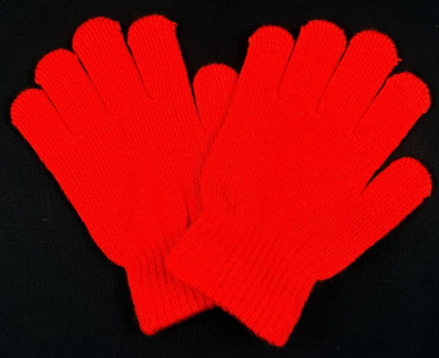Red Gloves - 1 Pair of Gloves - Small/Children's Size - Stretch Gloves